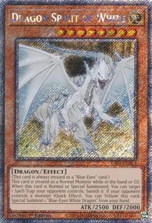 Dragon Spirit of White (Platinum Secret Rare) — Quarter Century Stampede