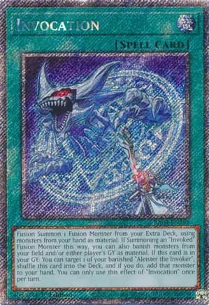 Invocation (Platinum Secret Rare) — Quarter Century Stampede