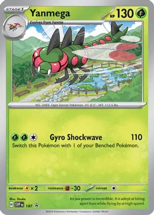 Yanmega - 187 (Cosmos Holo) — SV: Scarlet & Violet Promo Cards