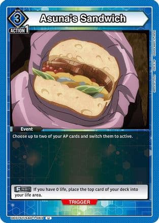Asuna's Sandwich — UE07ST: Sword Art Online Starter Deck