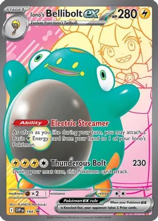 Iono's Bellibolt ex - 194 — SV: Scarlet & Violet Promo Cards