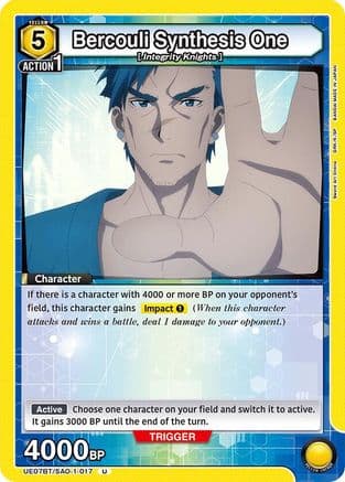 Bercouli Synthesis One — UE07BT: Sword Art Online