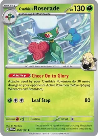 Cynthia's Roserade — SV10: Destined Rivals