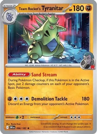Team Rocket's Tyranitar — SV10: Destined Rivals