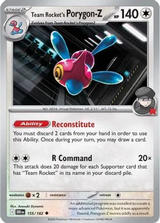Team Rocket's Porygon-Z — SV10: Destined Rivals