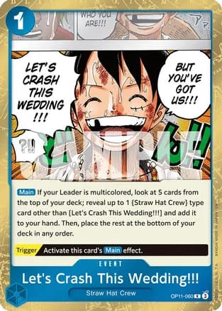 Let's Crash This Wedding!!! — A Fist of Divine Speed