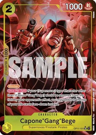 Capone"Gang"Bege (101) (Alternate Art) — A Fist of Divine Speed