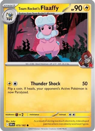 Team Rocket's Flaaffy — SV10: Destined Rivals