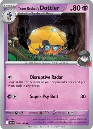 Team Rocket's Dottler — SV10: Destined Rivals
