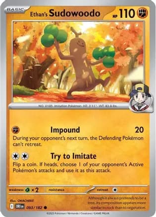 Ethan's Sudowoodo — SV10: Destined Rivals