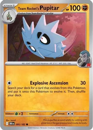 Team Rocket's Pupitar — SV10: Destined Rivals