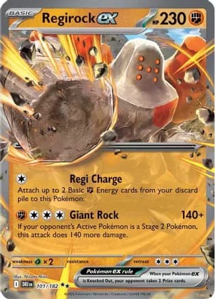 Regirock ex - 101/182 — SV10: Destined Rivals
