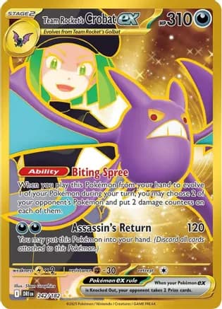Team Rocket's Crobat ex - 242/182 — SV10: Destined Rivals