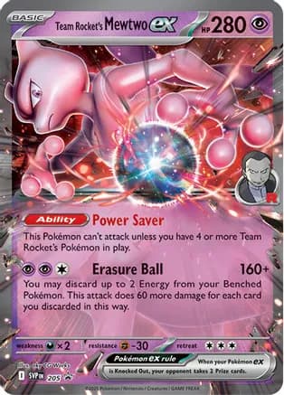 Team Rocket's Mewtwo ex — SV: Scarlet & Violet Promo Cards