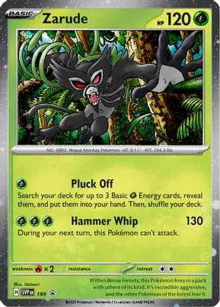 Zarude - 199 (Cosmos Holo) — SV: Scarlet & Violet Promo Cards