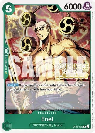 Enel (Judge Pack Vol. 6) — One Piece Promotion Cards