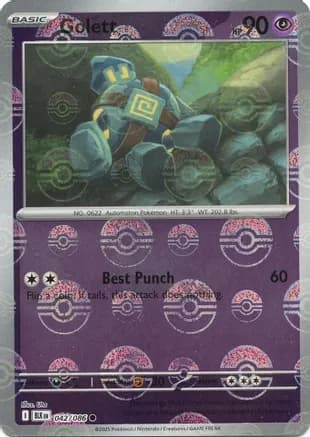 Golett (Poke Ball Pattern) — SV: Black Bolt