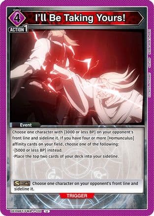 I'll Be Taking Yours! — UE09BT: FULLMETAL ALCHEMIST
