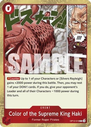 Color of the Supreme King Haki — Legacy of the Master