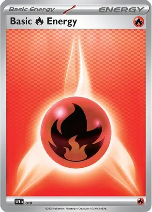 Basic Fire Energy - 018 — SVE: Scarlet & Violet Energies