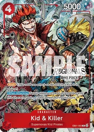 Kid & Killer (Offline Regional Participation Pack 2025 Vol.2) — One Piece Promotion Cards