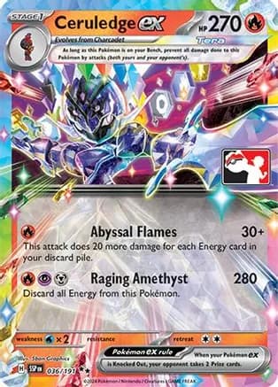 Ceruledge ex - 036/191 — Prize Pack Series Cards