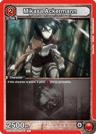 Mikasa Ackermann (087) — UE10BT: Attack on Titan