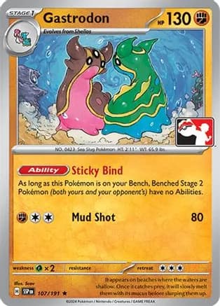 Gastrodon - 107/191 — Prize Pack Series Cards