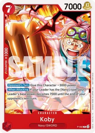Koby (OP12 Release Event) — One Piece Promotion Cards