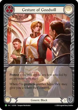Gesture of Goodwill - LGS361 — Flesh and Blood: Promo Cards