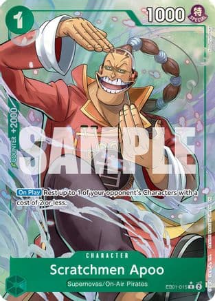 Scratchmen Apoo - EB01-015 (Alternate Art) — Premium Booster -The Best- Vol. 2