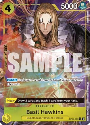 Basil Hawkins - OP10-109 (Alternate Art) — Premium Booster -The Best- Vol. 2
