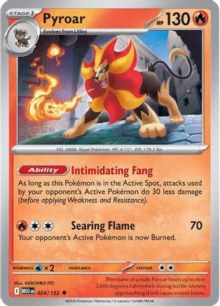 Pyroar — ME01: Mega Evolution
