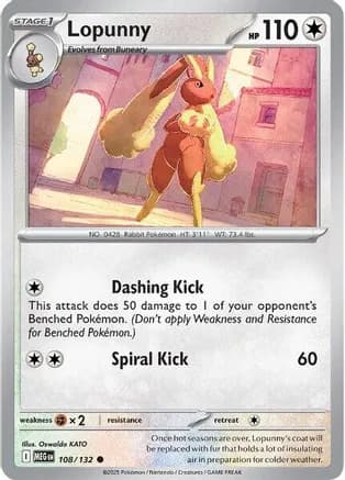 Lopunny — ME01: Mega Evolution