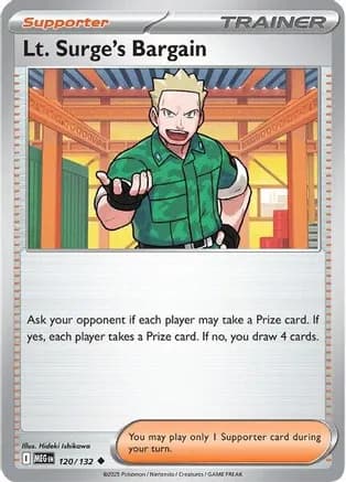 Lt. Surge's Bargain - 120/132 — ME01: Mega Evolution