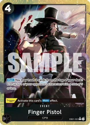 Finger Pistol (Alternate Art) — Premium Booster -The Best- Vol. 2