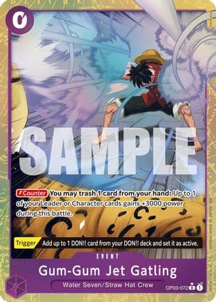 Gum-Gum Jet Gatling (Alternate Art) — Premium Booster -The Best- Vol. 2