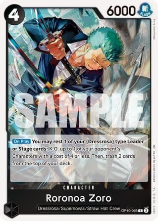 Roronoa Zoro - OP10-095 (Reprint) — Premium Booster -The Best- Vol. 2