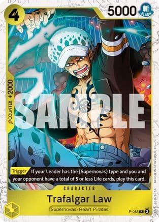 Trafalgar Law - P-088 (Pirate Foil) — Premium Booster -The Best- Vol. 2