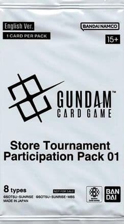 Store Tournament Participation Pack 01 — Gundam Promotional Cards