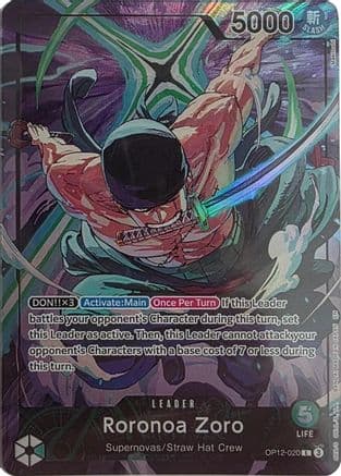 Roronoa Zoro - OP12-020 (Official Playmat Limited Edition Vol.4) — One Piece Promotion Cards