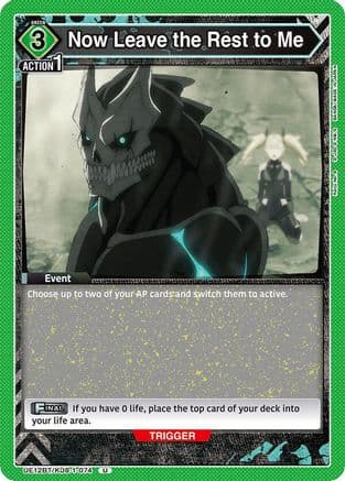 Now Leave the Rest to Me — UE12BT: Kaiju No. 8