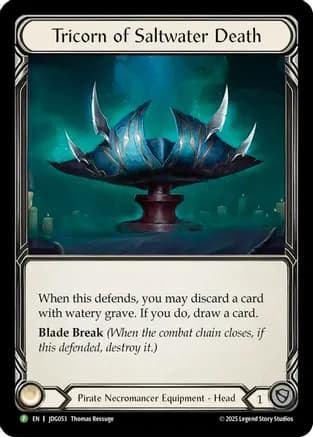 Tricorn of Saltwater Death - JDG053 — Flesh and Blood: Promo Cards