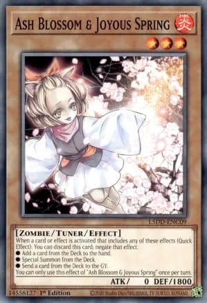 Ash Blossom & Joyous Spring (L5DD-ENC09) — Legendary 5D's Decks