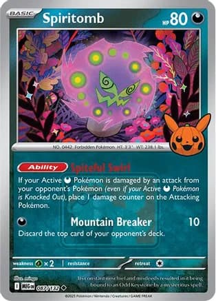 Spiritomb - 087/132 (Pokeween 2025) — Miscellaneous Cards & Products