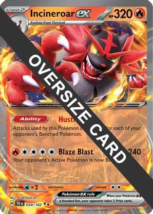 Incineroar ex - 034/162 — Jumbo Cards