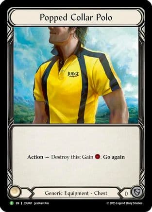 Popped Collar Polo - JDG061 — Flesh and Blood: Promo Cards