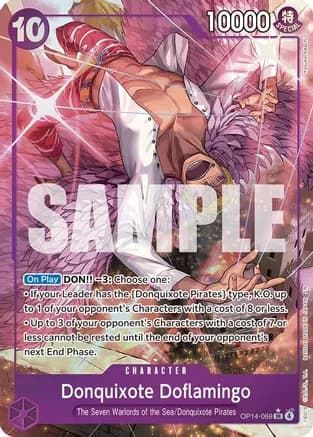 Donquixote Doflamingo - OP14-069 (Alternate Art) — The Azure Sea's Seven