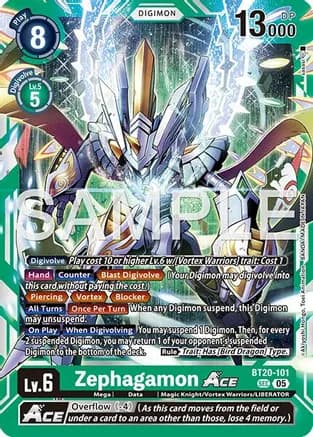 Zephagamon ACE (Reprint) — Advanced Booster Digimon Generation