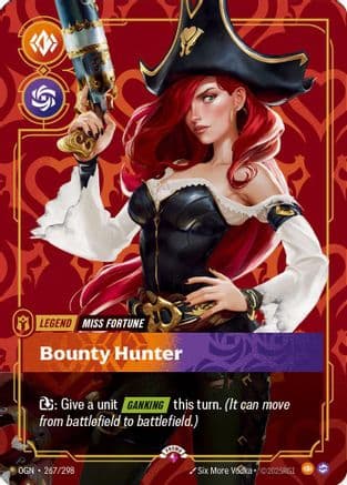 Miss Fortune - Bounty Hunter (Metal) — Riftbound Organized Play Promotional Cards